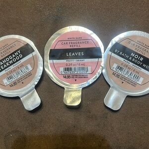 NWT B&BW Car Fragrance: Mahogany Teakwood, Leaves & Noir